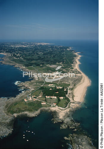 Vue d'ensemble de l'ile d'Yeu - © Philip Plisson / Plisson La Trinité / AA02981 - Nos reportages photos - Vendée