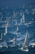 Dépard du Vendée Globe 1992 © Philip Plisson / Plisson La Trinité / AA03058 - Photo Galleries - Sailing Race