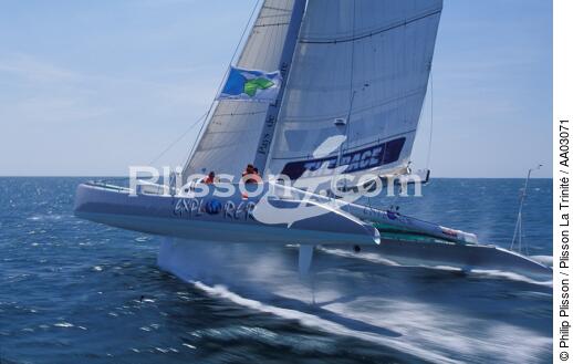 Explorer tirant un bord - © Philip Plisson / Plisson La Trinité / AA03071 - Photo Galleries - Sailing Race