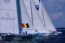 Belgacom, Foncia et Banque Populaire © Guillaume Plisson / Plisson La Trinité / AA03174 - Photo Galleries - Ocean racing trimaran