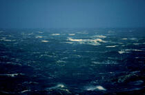 La mer est déchainée au large d'Ouessant © Philip Plisson / Plisson La Trinité / AA03202 - Nos reportages photos - Houle