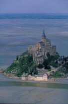 Le Mont Saint Michel dans la Manche © Philip Plisson / Plisson La Trinité / AA03225 - Photo Galleries - Mont-Saint-Michel [Bay of]