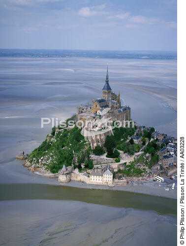 Monument historique : Le Mont Saint Michel - © Philip Plisson / Plisson La Trinité / AA03228 - Nos reportages photos - Manche [La]