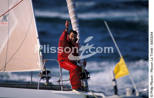 Alain Gautier, vainqueur du Vendée Globe 92 - © Philip Plisson / Plisson La Trinité / AA03244 - Photo Galleries - Personality