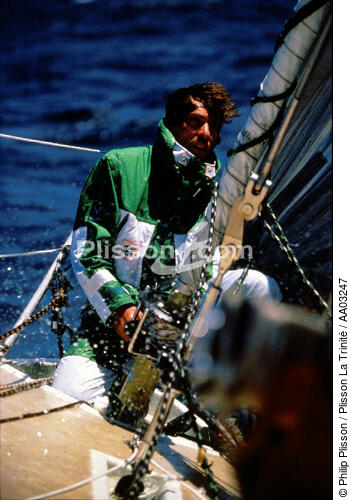 Philippe Jeantot le créateur du Vendée Globe dans la première édition - © Philip Plisson / Plisson La Trinité / AA03247 - Photo Galleries - Maxi-monohull Racing Yacht