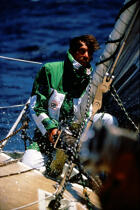 Philippe Jeantot le créateur du Vendée Globe dans la première édition © Philip Plisson / Plisson La Trinité / AA03247 - Photo Galleries - Sailing Race