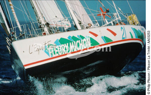 Fleury Michon X - © Philip Plisson / Plisson La Trinité / AA03253 - Photo Galleries - Maxi-monohull Racing Yacht