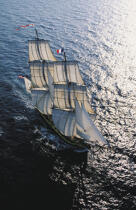 Les HMS Rose © Philip Plisson / Plisson La Trinité / AA05299 - Photo Galleries - Three-masted frigate