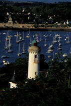 Phare de Port-Navalo. © Philip Plisson / Plisson La Trinité / AA03459 - Photo Galleries - Lighthouse