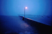 Port-Navalo, la nuit. © Philip Plisson / Plisson La Trinité / AA03391 - Nos reportages photos - Jetée