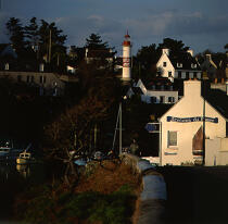 Un des deux phare de Doëlan © Philip Plisson / Plisson La Trinité / AA03890 - Photo Galleries - Town [29]