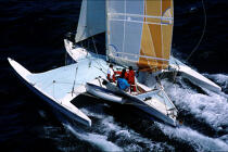 Aile Bleue © Philip Plisson / Plisson La Trinité / AA04026 - Photo Galleries - Sailing Race