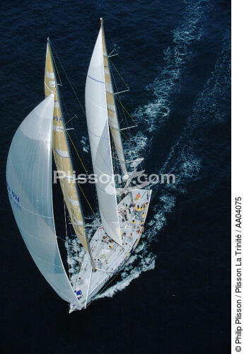 La Poste. - © Philip Plisson / Plisson La Trinité / AA04075 - Photo Galleries - Maxi-monohull Racing Yacht