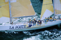 La Poste au près. © Philip Plisson / Plisson La Trinité / AA04077 - Photo Galleries - Sailing Race