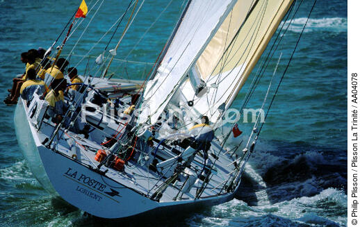 La Poste - © Philip Plisson / Plisson La Trinité / AA04078 - Photo Galleries - Maxi-monohull Racing Yacht