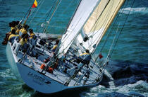 La Poste © Philip Plisson / Plisson La Trinité / AA04078 - Photo Galleries - Maxi-monohull Racing Yacht