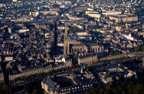 Quimper et sa cathédrale © Philip Plisson / Plisson La Trinité / AA04241 - Photo Galleries - Town [29]