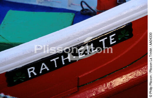Détail d'un bateau de pêche. - © Philip Plisson / Plisson La Trinité / AA04330 - Nos reportages photos - Irlande, l'île verte