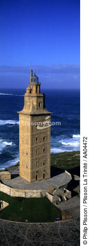 Torre de Hércules, ou Tour d'Hercule en Galice - © Philip Plisson / Plisson La Trinité / AA04472 - Nos reportages photos - Galice