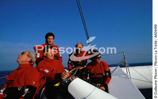 Alain Thébault et son équipe, en 1997. - © Guillaume Plisson / Plisson La Trinité / AA04496 - Photo Galleries - Personality