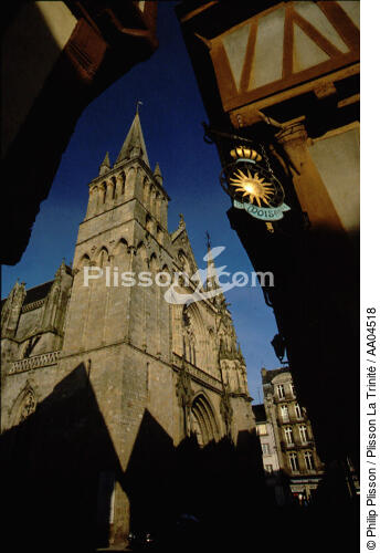 La cathédrale de Vannes - © Philip Plisson / Plisson La Trinité / AA04518 - Nos reportages photos - Vannes