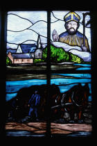 Vitrail de la chapelle de St Cado. © Philip Plisson / Plisson La Trinité / AA04523 - Photo Galleries - Stain-glass window