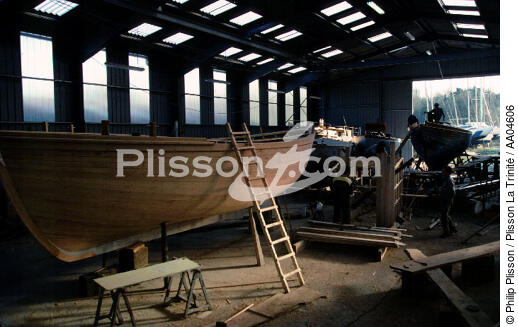 Chantier du Guip. - © Philip Plisson / Plisson La Trinité / AA04606 - Nos reportages photos - Construction navale