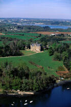 Vue aérienne de l'Odet. © Philip Plisson / Plisson La Trinité / AA04665 - Photo Galleries - Castle