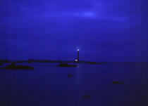 Phare de l'Ile Vierge, la nuit. © Philip Plisson / Plisson La Trinité / AA04486 - Nos reportages photos - Phare