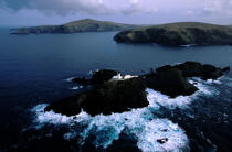 In Shetland, the Muckle Flugga lighthouse. © Philip Plisson / Plisson La Trinité / AA04690 - Photo Galleries - Island [Scot]