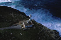 Phare sur le cap Touriñan en Espagne. © Philip Plisson / Plisson La Trinité / AA04726 - Photo Galleries - Lighthouse [Galicia]