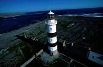 Eeragh, phare sur les Iles d'Aran. © Philip Plisson / Plisson La Trinité / AA04749 - Nos reportages photos - Eeragh [phare de]