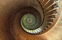 L'escalier du phare Les Baleines. © Philip Plisson / Plisson La Trinité / AA04798 - Photo Galleries - Staircase