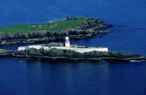 Le phare de Rotten Island. © Philip Plisson / Plisson La Trinité / AA04860 - Photo Galleries - Ireland