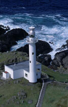 Le phare d'Inishtrahull. © Philip Plisson / Plisson La Trinité / AA04863 - Photo Galleries - Ireland, the green island