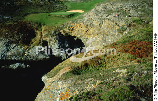 Golf à Belle ile - © Philip Plisson / Plisson La Trinité / AA04949 - Photo Galleries - Golf