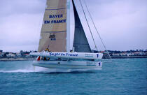 Bayer sur un bord de près. © Philip Plisson / Plisson La Trinité / AA05033 - Photo Galleries - Sailing Race