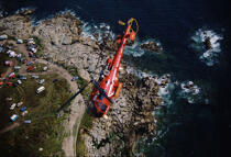Hélicoptère de la sécurité civile. © Philip Plisson / Plisson La Trinité / AA05051 - Photo Galleries - Sea Rescue