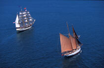 Le trois-mâts barque : Europa © Philip Plisson / Plisson La Trinité / AA05070 - Nos reportages photos - Les Grands voiliers