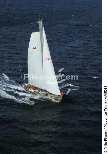 Paul Ricard, le 1er trimaran équipé de foil. - © Philip Plisson / Plisson La Trinité / AA05081 - Photo Galleries - Sailing Race