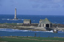 Le phare de la Hague dans la Manche. © Philip Plisson / Plisson La Trinité / AA05110 - Nos reportages photos - Phare [50]