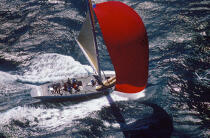 French Kiss in the Bay of Freemantle in 1986. © Philip Plisson / Plisson La Trinité / AA05138 - Photo Galleries - 12 MIC