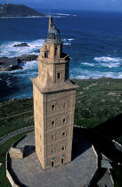 Torre de Hercules. © Philip Plisson / Plisson La Trinité / AA05256 - Photo Galleries - Lighthouse [Galicia]