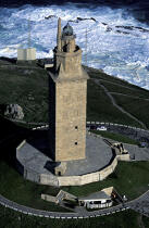 La Tour d'Hercules © Philip Plisson / Plisson La Trinité / AA05257 - Photo Galleries - Lighthouse [Galicia]