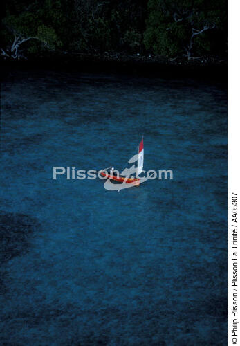 Yole martiniquaise - © Philip Plisson / Plisson La Trinité / AA05307 - Nos reportages photos - Antilles [Les]