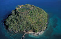 Vue aérienne de l'Ilet Ramier © Philip Plisson / Plisson La Trinité / AA05339 - Photo Galleries - Martinique [The]