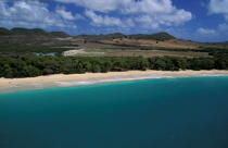 La plage de l'anse Trabaud © Philip Plisson / Plisson La Trinité / AA05431 - Nos reportages photos - Antilles [Les]
