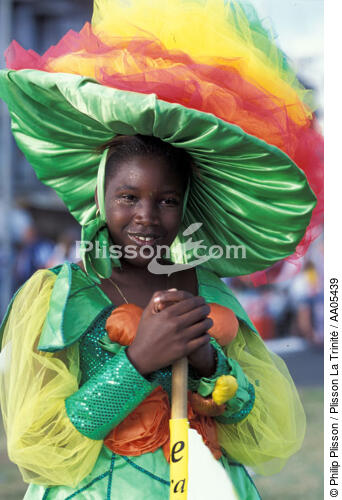 Femme costumée pour le carnaval de Fort-de-France [Martinique] - © Philip Plisson / Plisson La Trinité / AA05439 - Nos reportages photos - Antilles [Les]