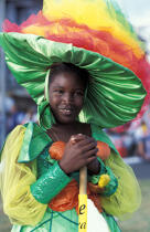 Femme costumée pour le carnaval de Fort-de-France [Martinique] © Philip Plisson / Plisson La Trinité / AA05439 - Nos reportages photos - Costume