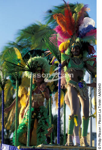 Danses lors du carnaval de Fort-de-France [Martinique] - © Philip Plisson / Plisson La Trinité / AA05443 - Nos reportages photos - Spectacle